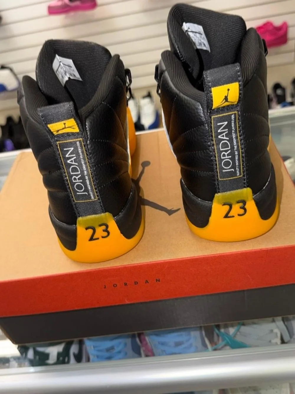 Jordan Men’s High-Top Sneakers — Black & Yellow